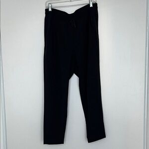 Black Tapered Active Pants